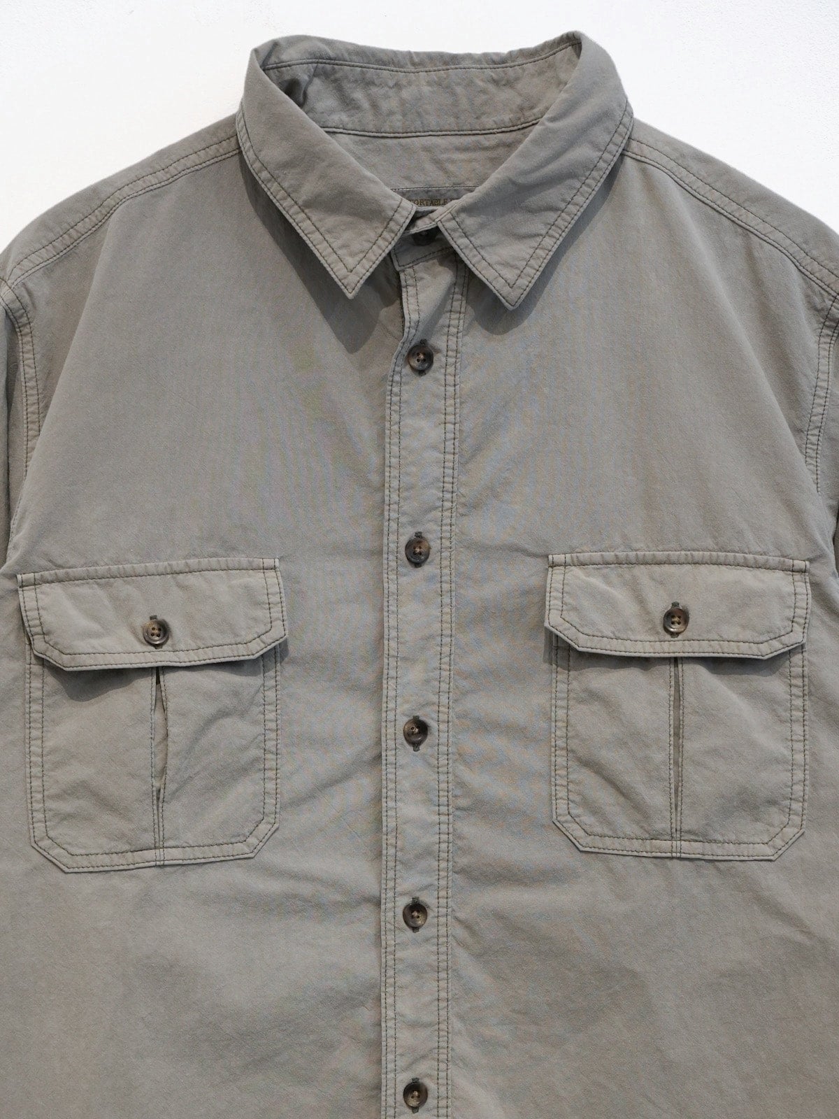 COMFORTABLE REASON 2023SS / Pigment Fade Shirts - Stone