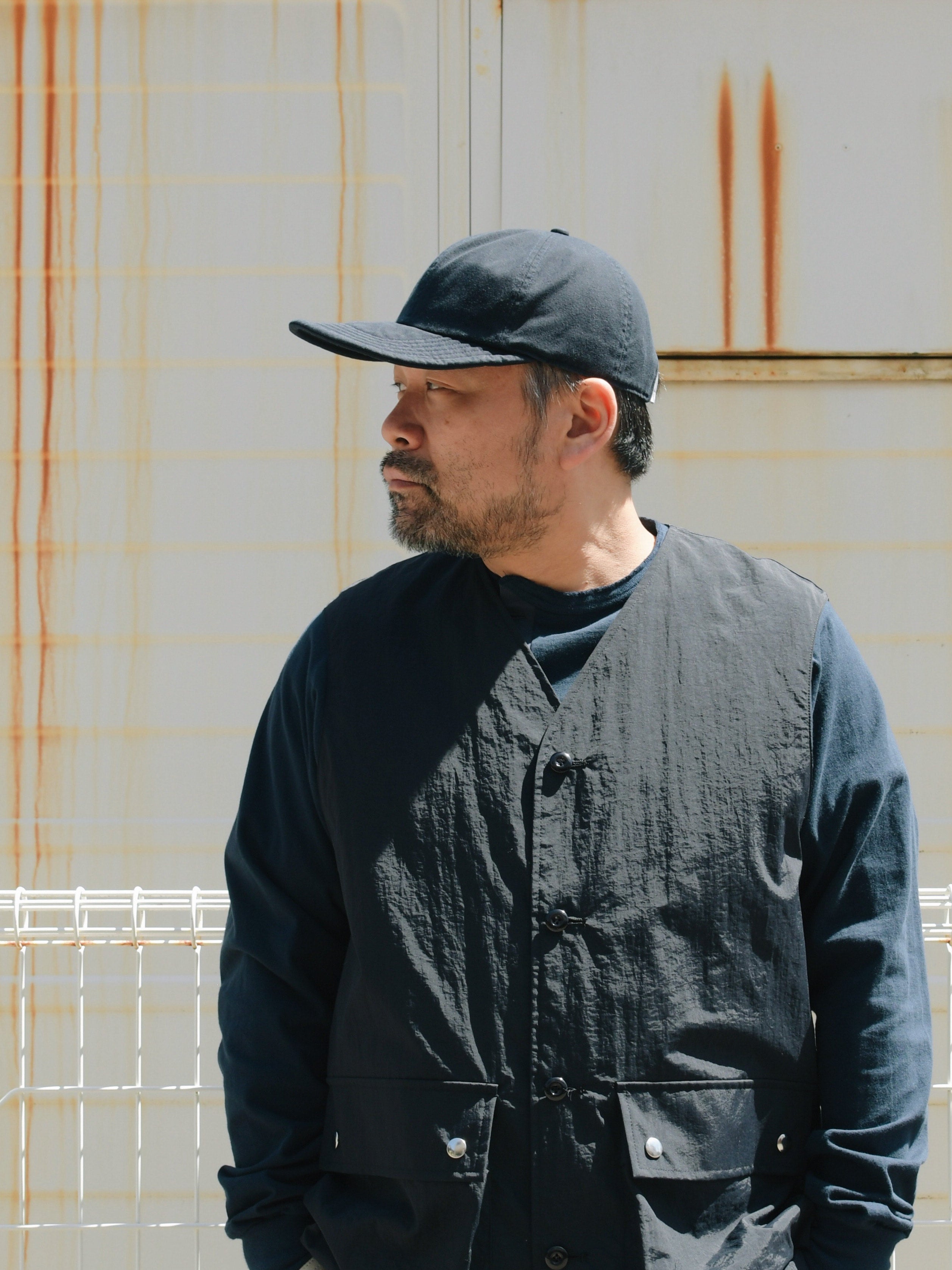 KEIMEN PRODUCTS 2023SS / NYLON VEST - Black | Waynt Store