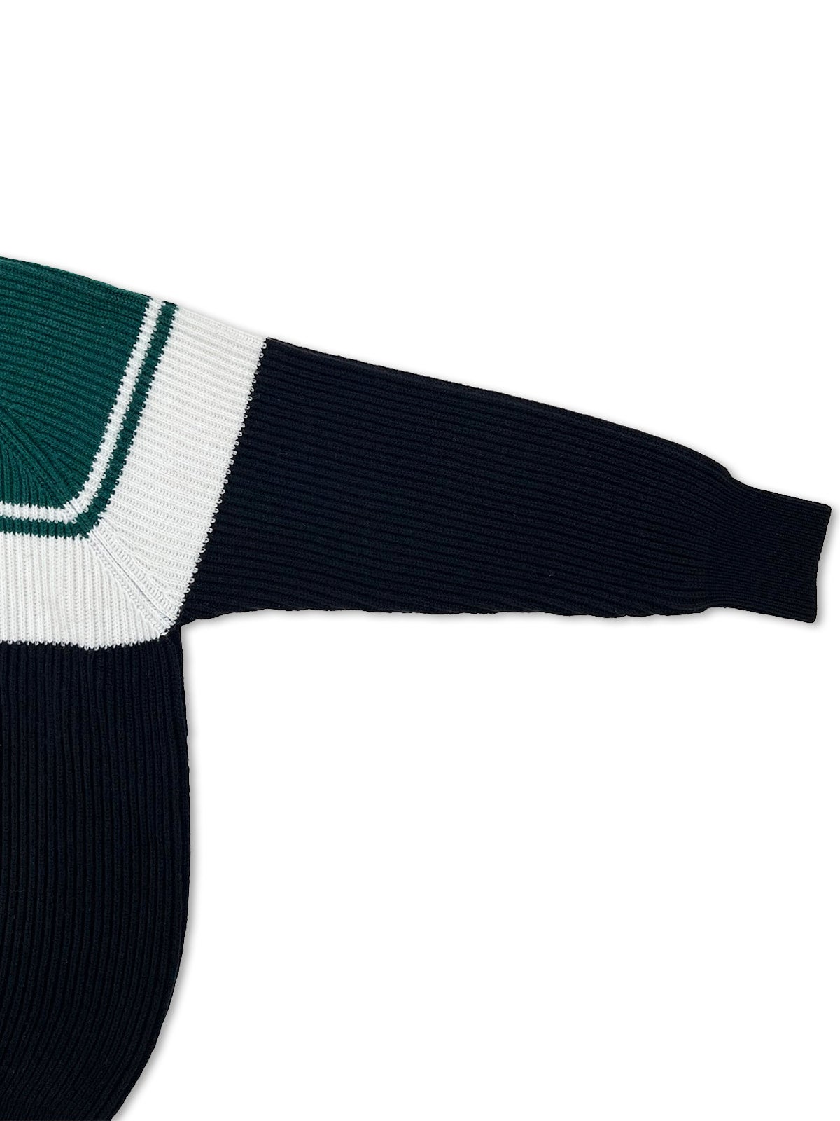 COMFORTABLE REASON 23AW】AUDIENCE KNIT - Black×Green | Waynt Store