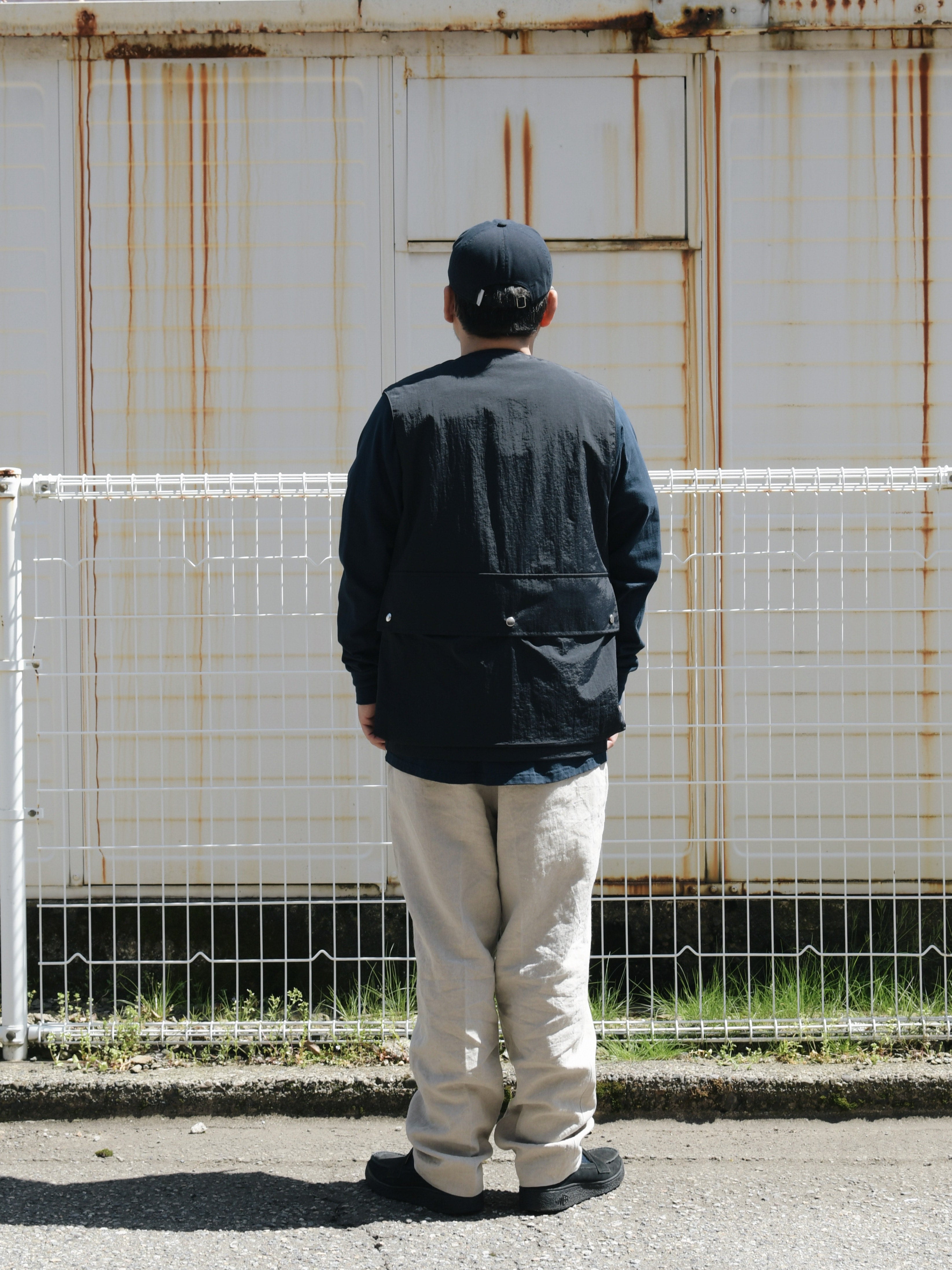 KEIMEN PRODUCTS 2023SS / NYLON VEST - Black | Waynt Store