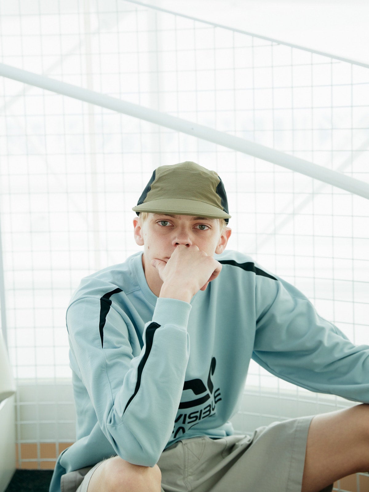 COMFORTABLE REASON 24SS】Stretch Squash Cap - Khaki, Off