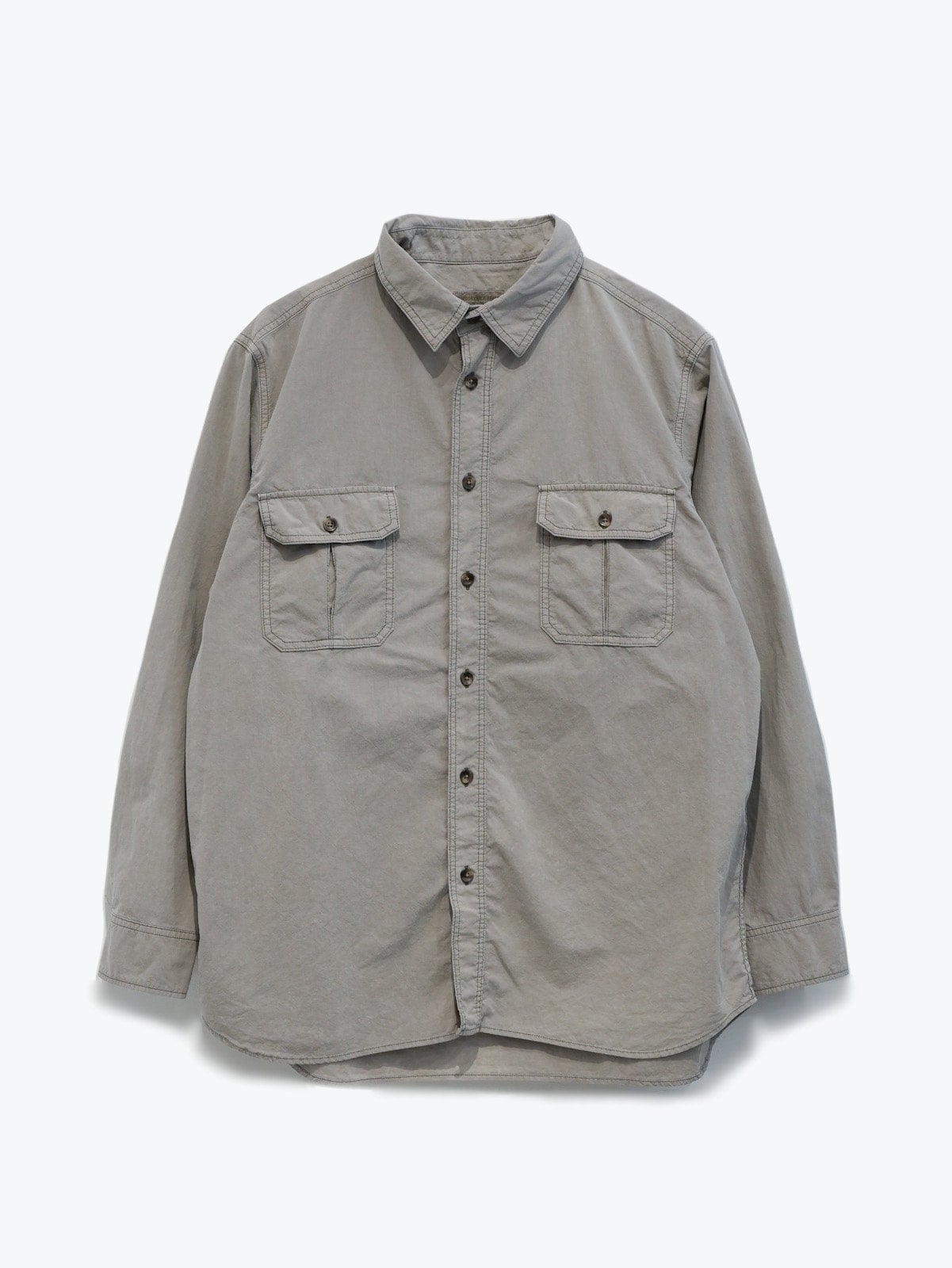 COMFORTABLE REASON 2023SS / Pigment Fade Shirts - Stone | Waynt Store