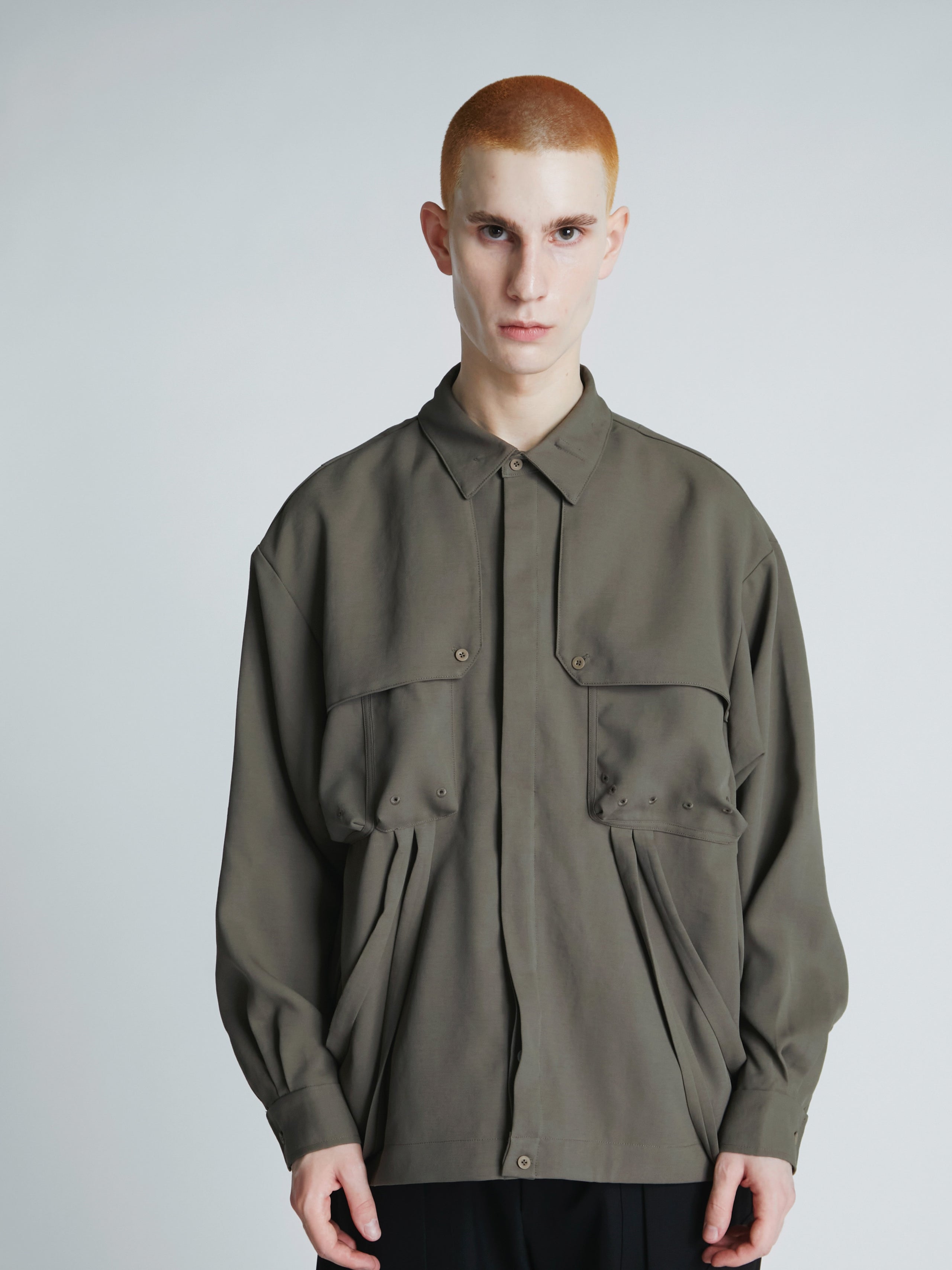 F/CE.】2023 A/W COLLECTION “Denmark” / TECH STRING SHIRT - Olive 