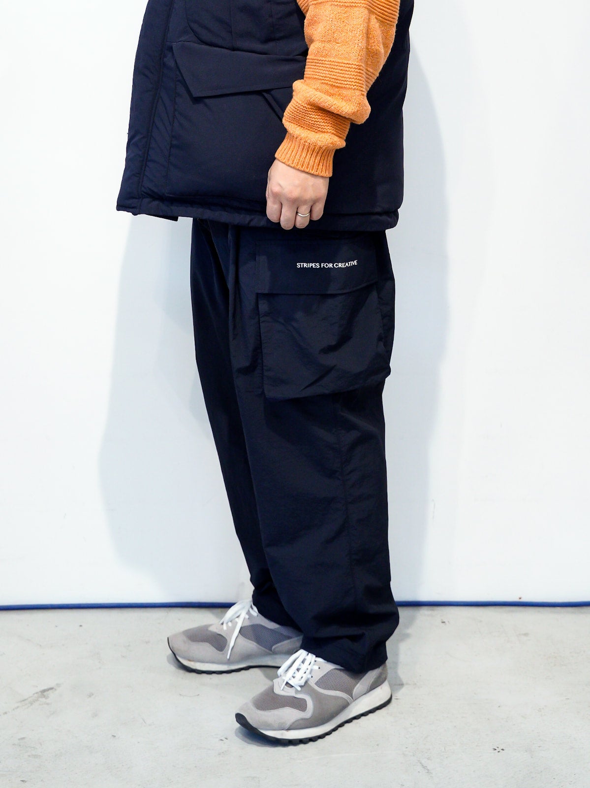 STRIPES FOR CREATIVE/S.F.C】FALL / WINTER 2023 / WIDE CARGO PANTS - Olive,  Navy, Black | Waynt Store