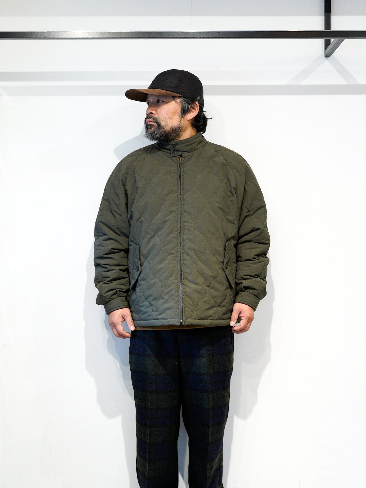 定期入れの Cabaret キャバレーポヴァール Poval HARRINGTON C/W Quilting Jacket Black  shinei-sw.jp