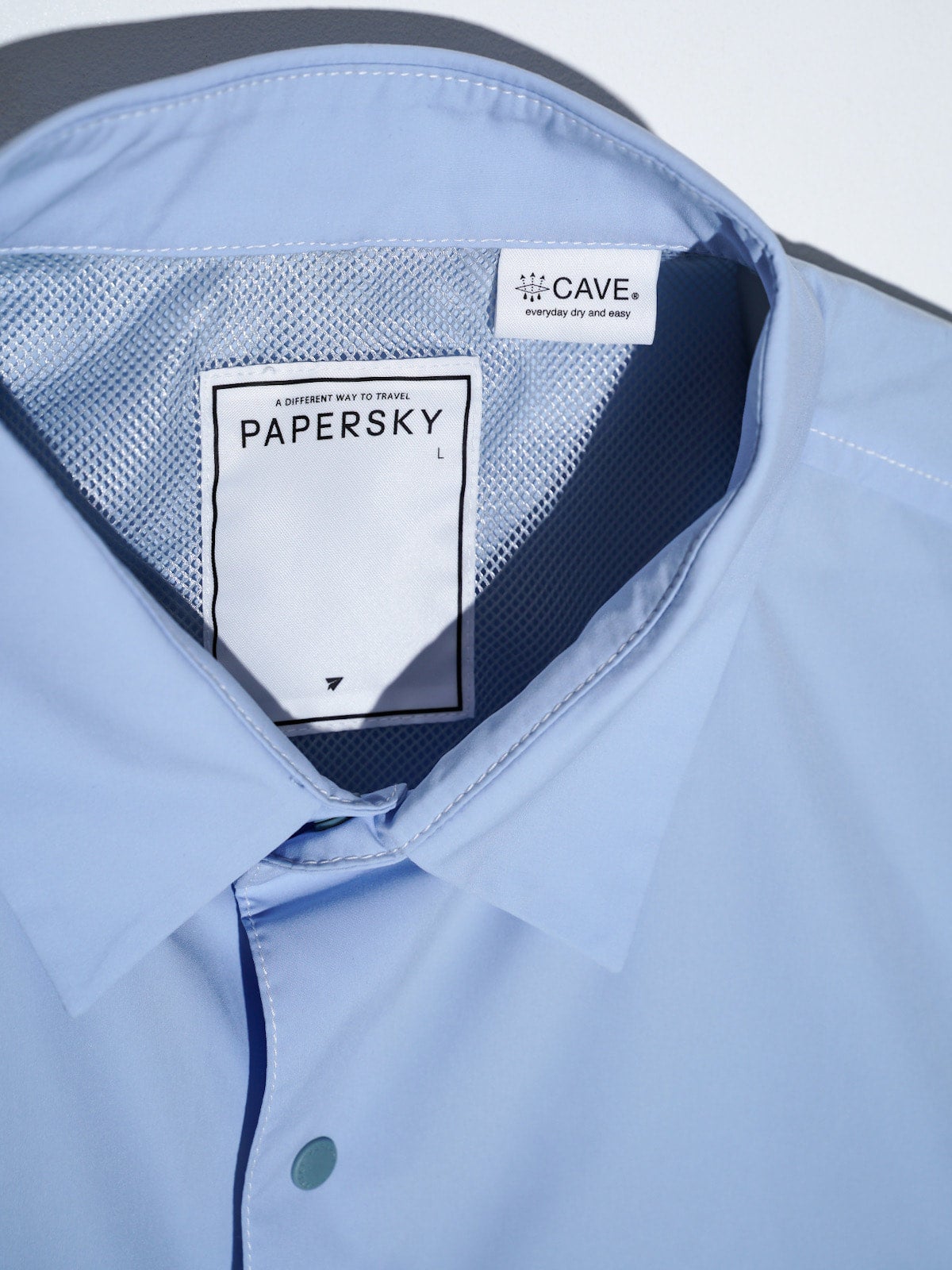 PAPERSKY WEAR】2024 SS / HIKE&BIKE CAVE BIG HALF SHIRTS - Sax | Waynt Store